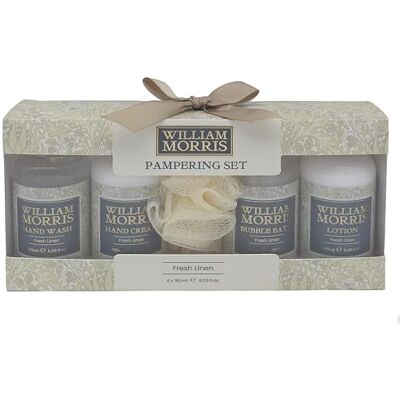 The Leonardo Collection William Morris Artichoke Pampering Set Luxury Pamper Gifts for Women Bath & Body Gift Pack with Shower Gel, Bubble Bath & Bath Accessories Ideal Christmas or Birthday The Leonardo Collection William Morris Artichoke Pampering Set Luxury Pamper Gifts for Women Bath & Body Gift Pack with Shower Gel, Bubble Bath & Bath Accessories Ideal Christmas or Birthday