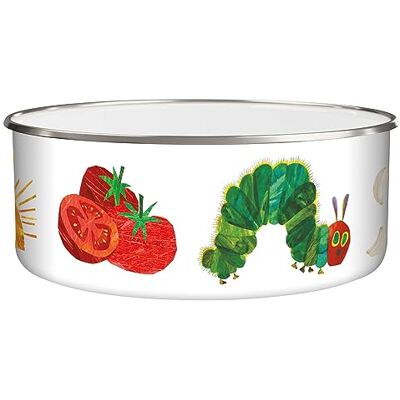 Robert Frederick The Very Hungry Caterpillar Enamel Bowl Durable & Lightweight Perfect for Camping & Garden Gift for Kids Robert Frederick The Very Hungry Caterpillar Enamel Bowl Durable & Lightweight Perfect for Camping & Garden Gift for Kids