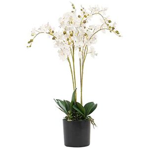 Leaf Design UK Artificial Orchid - 60cm White Display Leaf Design UK Artificial Orchid - 60cm White Display