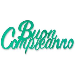 Graziano Side Topper Happy Birthday Green Graziano Side Topper Happy Birthday Green