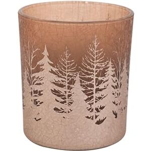 Cosy & Trendy Cosy Home Set of 6 Antique Pink Crystal Candlesticks Cracke Trees 9 x 9 x 10 cm Cosy & Trendy Cosy Home Set of 6 Antique Pink Crystal Candlesticks Cracke Trees 9 x 9 x 10 cm