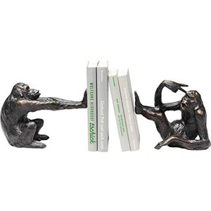 KARE Design Bookend Monkey, Black, Creative Bookend, Decorative Home Accessories, Room Decor, Home Decor for Bedroom, Living Room, Hallway, 17x20x10 cm (H/W/D) KARE Design Bookend Monkey, Black, Creative Bookend, Decorative Home Accessories, Room Decor, Home Decor for Bedroom, Living Room, Hallway, 17x20x10 cm (H/W/D)