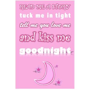 Feel Good Art Thick Nursery Box Canvas Read Me A Story, Tell Me You Love Me (A2, Pink) Feel Good Art Thick Nursery Box Canvas Read Me A Story, Tell Me You Love Me (A2, Pink)