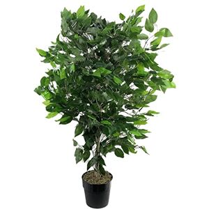 Leaf 90cm Artificial Ficus Tree Bush - Green - Artificial Tree Leaf 90cm Artificial Ficus Tree Bush - Green - Artificial Tree