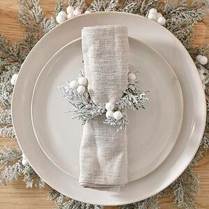 Ginger Ray - 4 Frosted Berry Napkin Rings - White - 4-pack - Napkin Rings Ginger Ray - 4 Frosted Berry Napkin Rings - White - 4-pack - Napkin Rings