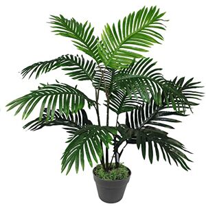 Leaf Areca Palm Tree - 90cm Artificial Tropical Plant - Green Leaf Areca Palm Tree - 90cm Artificial Tropical Plant - Green