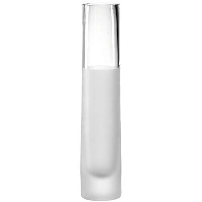 LEONARDO Novara 018634 Decorative Vase Made of Satin Glass in Modern Design, Narrow Cylinder Shaped Glass Vase for Single Flowers as Solifleur Vase, Height: 30 cm, Diameter: 6.3 cm, 520 ml LEONARDO Novara 018634 Decorative Vase Made of Satin Glass in Modern Design, Narrow Cylinder Shaped Glass Vase for Single Flowers as Solifleur Vase, Height: 30 cm, Diameter: 6.3 cm, 520 ml