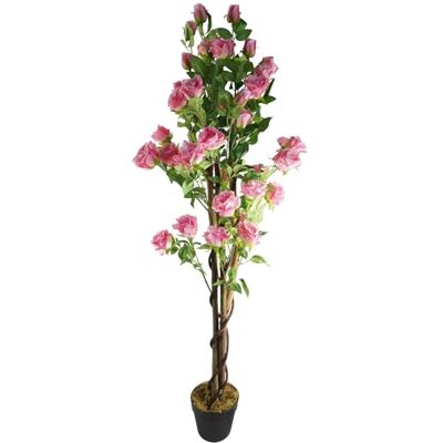 Leaf 150cm Pink Rose Tree - Artificial Plant Leaf 150cm Pink Rose Tree - Artificial Plant