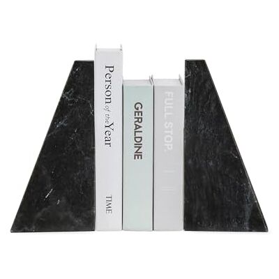 Fox Run Triangular 100% Natural Polished Black Marble Bookends 4 x 3 x 6 inches Fox Run Triangular 100% Natural Polished Black Marble Bookends 4 x 3 x 6 inches