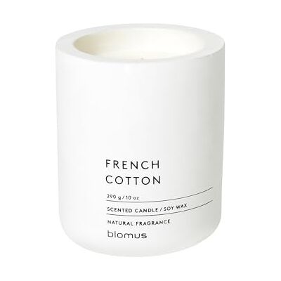 blomus Scented Candle FRAGA Lily White Soy Wax & Concrete Scented Candle Long-Lasting Fragrance Ø9 cm blomus Scented Candle FRAGA Lily White Soy Wax & Concrete Scented Candle Long-Lasting Fragrance Ø9 cm