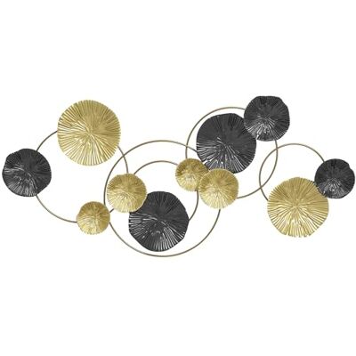 HOMCOM Large Metal Wall Art, Modern Hanging Wall Sculpture with Unique Multi-leaf Design, Horizontal or Vertical Metal Hanging Decoration for Living Room Bedroom Entryway, Gold HOMCOM Large Metal Wall Art, Modern Hanging Wall Sculpture with Unique Multi-leaf Design, Horizontal or Vertical Metal Hanging Decoration for Living Room Bedroom Entryway, Gold