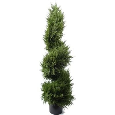 Leaf - Spiral Cypress - 120cm - Green - Topiary Tree Leaf - Spiral Cypress - 120cm - Green - Topiary Tree