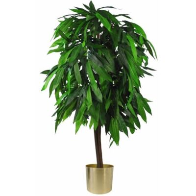 Leaf Design UK 120cm Mango Artificial Tree - Green - Artificial Plant Leaf Design UK 120cm Mango Artificial Tree - Green - Artificial Plant