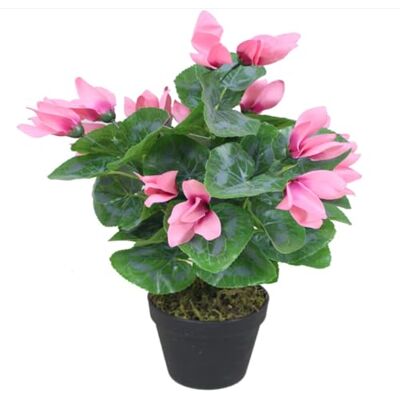 Leaf 38cm Artificial Cylamen Plant Pink - Artificial Plant Leaf 38cm Artificial Cylamen Plant Pink - Artificial Plant