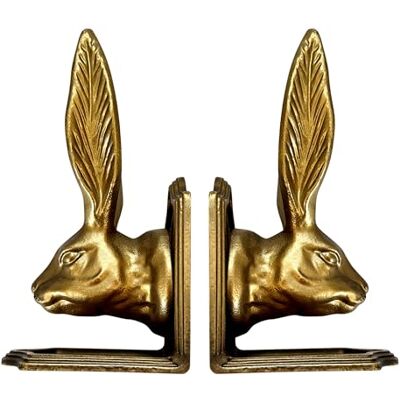 Fox Run Rabbit Decorative Bookend Set, 100% Iron, 4.7" x 4" x 8.6" Heavy Bookends Fox Run Rabbit Decorative Bookend Set, 100% Iron, 4.7" x 4" x 8.6" Heavy Bookends
