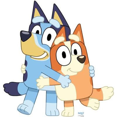 Iconicgreats - Bluey And Bingo Cardboard - Standee Iconicgreats - Bluey And Bingo Cardboard - Standee