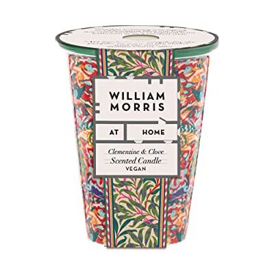 William Morris at Home Peacock-Clementine & Clove Scented Candle 180g (in Fine China Tumbler) Fragrant Candle in Elegant Tumbler! Christmas Home Decor, Festive Aroma William Morris at Home Peacock-Clementine & Clove Scented Candle 180g (in Fine China Tumbler) Fragrant Candle in Elegant Tumbler! Christmas Home Decor, Festive Aroma