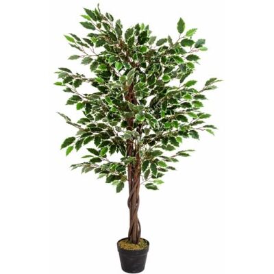 Leaf Design UK 130cm Artificial Ficus Tree - Realistic Green Indoor/outdoor Plant Leaf Design UK 130cm Artificial Ficus Tree - Realistic Green Indoor/outdoor Plant