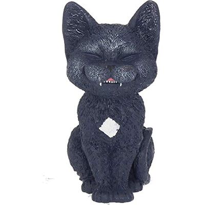 NEMESIS NOW Count Kitty Figure - Resin, Hand-painted, Black, Vampire Teeth, Sitting NEMESIS NOW Count Kitty Figure - Resin, Hand-painted, Black, Vampire Teeth, Sitting