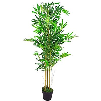 Leaf Design UK 120cm Artificial Bamboo Plant - Green, 3 Sizes Leaf Design UK 120cm Artificial Bamboo Plant - Green, 3 Sizes