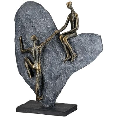 Casablanca modernes Design Casablanca Heart of Stone sculpture resin heart and couple motif antique finish bronze/grey height 30 cm x width 24 cm Casablanca modernes Design Casablanca Heart of Stone sculpture resin heart and couple motif antique finish bronze/grey height 30 cm x width 24 cm