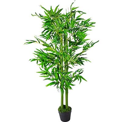Leaf Design UK 120cm Artificial Bamboo Plants - Green - Indoor Decor Leaf Design UK 120cm Artificial Bamboo Plants - Green - Indoor Decor