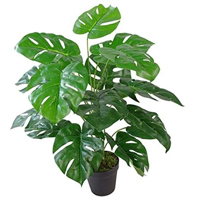 Leaf Design UK 60cm Monstera Artificial Plant - Realistic Green Faux Foliage Leaf Design UK 60cm Monstera Artificial Plant - Realistic Green Faux Foliage