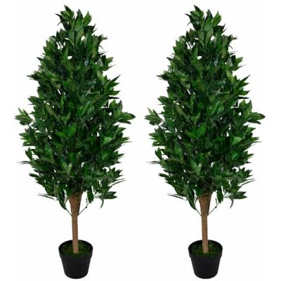 Leaf Design UK 120cm Bay Cone Topiary - Artificial Plant Leaf Design UK 120cm Bay Cone Topiary - Artificial Plant