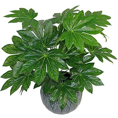 Leaf Design UK 60cm Artificial Foliage Plant - Green - Realistic, Large Leaf Design UK 60cm Artificial Foliage Plant - Green - Realistic, Large