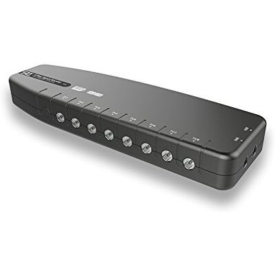 SLx Signal Booster, TV Amplifier 8 Output 27824BMR Improve Picture Quality And Channel Reception Boost Your HD TV/FM/DAB Signal 8 Way For HD and Freeview SLx Signal Booster, TV Amplifier 8 Output 27824BMR Improve Picture Quality And Channel Reception Boost Your HD TV/FM/DAB Signal 8 Way For HD and Freeview