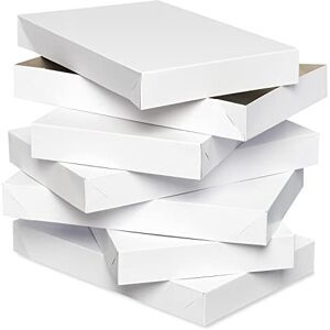 American Greetings , Cardboard, White Shirt Boxes with Lids American Greetings , Cardboard, White Shirt Boxes with Lids