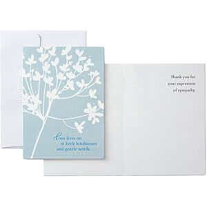 Hallmark Pack of 20 Thank You for Your Sympathy Cards, Cherry Blossom (Funeral Thank You Cards) (5STZ5033) Hallmark Pack of 20 Thank You for Your Sympathy Cards, Cherry Blossom (Funeral Thank You Cards) (5STZ5033)