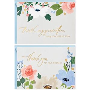Hallmark Funeral Thank You Cards Assortment, Gold Foil Flowers (50 Thank You for Your Sympathy Cards with Envelopes) Hallmark Funeral Thank You Cards Assortment, Gold Foil Flowers (50 Thank You for Your Sympathy Cards with Envelopes)