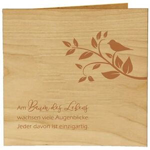 Holzgrusskarten.at Original Wooden Greeting Card Tree of Life Branch Design 100% Handmade in Austria Cherry Wood Gift Card, Greeting Card, Folding Card, Postcard Holzgrusskarten.at Original Wooden Greeting Card Tree of Life Branch Design 100% Handmade in Austria Cherry Wood Gift Card, Greeting Card, Folding Card, Postcard