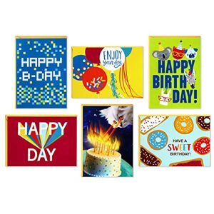 Hallmark Birthday Cards Assortment, 36 Cards with Envelopes (Cats, Lasers, Llamas, Donuts) Hallmark Birthday Cards Assortment, 36 Cards with Envelopes (Cats, Lasers, Llamas, Donuts)