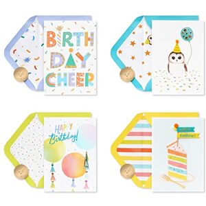 Papyrus Boxed Birthday Card Assortment, Bright Birthday (4-Count) Papyrus Boxed Birthday Card Assortment, Bright Birthday (4-Count)