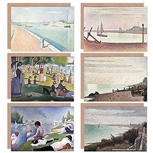 Artery8 - Georges Seurat Grandcamp Seine Sunday Afternoon - Greeting Card Artery8 - Georges Seurat Grandcamp Seine Sunday Afternoon - Greeting Card
