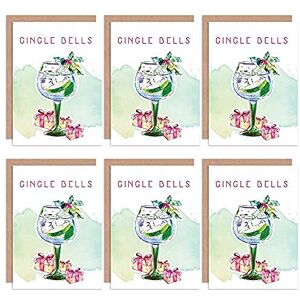 Artery8 - Gin Tipsy Coo - Light Green - Pack 6 - Greeting cards Artery8 - Gin Tipsy Coo - Light Green - Pack 6 - Greeting cards