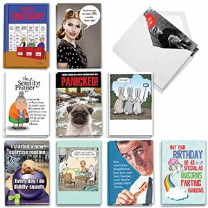 NobleWorks Birthday Bonanza 20 Boxed Birthday Greeting Cards with Envelopes (4.63 x 6.75 Inch) AC8837BDG-B2x10 NobleWorks Birthday Bonanza 20 Boxed Birthday Greeting Cards with Envelopes (4.63 x 6.75 Inch) AC8837BDG-B2x10