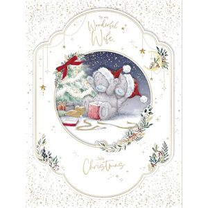 Me To You Tatty Teddy Large Luxury Boxed Handmade Christmas Card To My Wonderful Wife 9x12ins Official Collection Me To You Tatty Teddy Large Luxury Boxed Handmade Christmas Card To My Wonderful Wife 9x12ins Official Collection