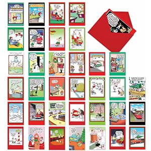 NobleWorks ,36 Assorted Bulk Box Set Funny Christmas Cards with Envelopes (36 Designs, 1 Each) Funny Holiday Merry Christmas Card Variety Pack for Men, Women,A McCoy Bros. Christmas AC7139XSG-B1x36 NobleWorks ,36 Assorted Bulk Box Set Funny Christmas Cards with Envelopes (36 Designs, 1 Each) Funny Holiday Merry Christmas Card Variety Pack for Men, Women,A McCoy Bros. Christmas AC7139XSG-B1x36