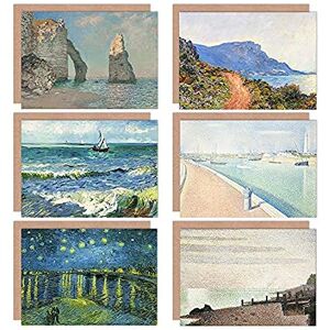 Artery8 - Seurat Monet Starry Night Cliffs - Light Blue Artery8 - Seurat Monet Starry Night Cliffs - Light Blue