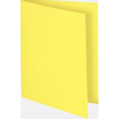 Exacompta Pack of 100 Rigid folders Flash 220 g/m2 Canary Exacompta Pack of 100 Rigid folders Flash 220 g/m2 Canary