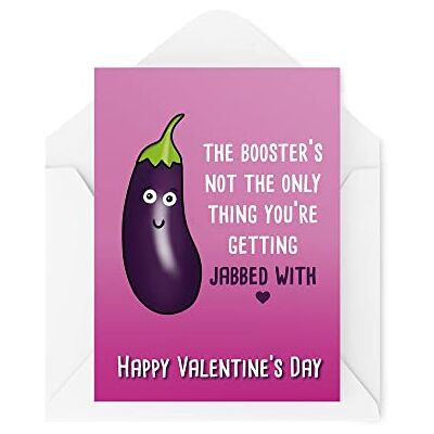 Tongue in Peach Funny Valentine's Day Cards Couples Card Couple Greetings Card Not The Only Thing You're Getting Jabbed With Husband Wife CBH811 Tongue in Peach Funny Valentine's Day Cards Couples Card Couple Greetings Card Not The Only Thing You're Getting Jabbed With Husband Wife CBH811