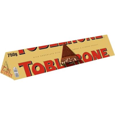 Toblerone Milk Chocolate Bar with Honey & Almond Nougat, 750 g (1-Pack) Smooth Milk Chocolate with Honey & Almond Nougat, Perfect for Gifting and Easter Treats Toblerone Milk Chocolate Bar with Honey & Almond Nougat, 750 g (1-Pack) Smooth Milk Chocolate with Honey & Almond Nougat, Perfect for Gifting and Easter Treats
