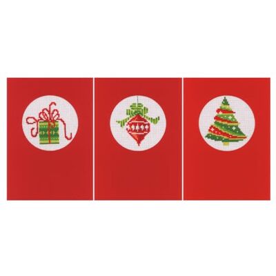 Vervaco Greeting Card kit Christmas Set of 3 Vervaco Greeting Card kit Christmas Set of 3