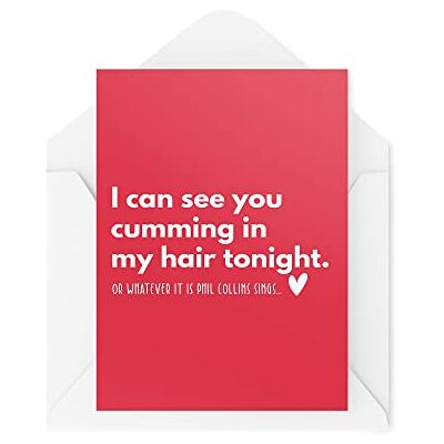 Tongue in Peach Funny Valentine's Day Cards Rude Card Cheeky Couple Greetings Card I Can See You C*mming In My Hair Tonight Husband Wife CBH800 Tongue in Peach Funny Valentine's Day Cards Rude Card Cheeky Couple Greetings Card I Can See You C*mming In My Hair Tonight Husband Wife CBH800