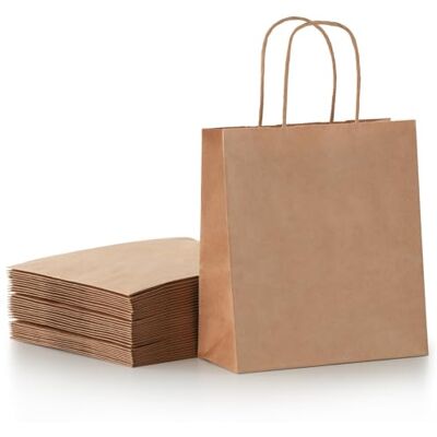 Parmedu Small Paper Gift Bags with Handles 30 Pack 8.7"x3.5"x7.9" Kraft Party Favor Bags Bulk, Gift Bags for Christmas, Birthdays, Weddings, Festivals, and Parties (6 Colors) Parmedu Small Paper Gift Bags with Handles 30 Pack 8.7"x3.5"x7.9" Kraft Party Favor Bags Bulk, Gift Bags for Christmas, Birthdays, Weddings, Festivals, and Parties (6 Colors)