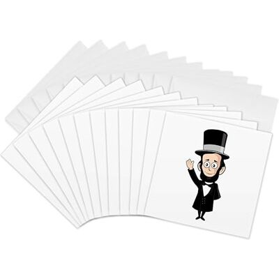 3dRose gc_240583_2 6 x 6-Inch "President Abraham Lincoln Honest Abe" Greeting Card (Set of 12) 3dRose gc_240583_2 6 x 6-Inch "President Abraham Lincoln Honest Abe" Greeting Card (Set of 12)