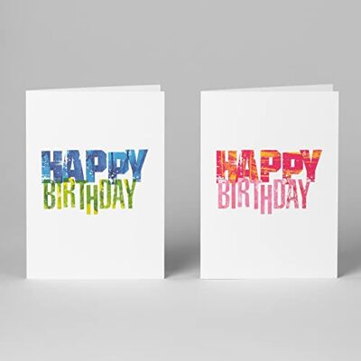 Blake Note Cards Birthday Cards (148 x 105mm) Pack of 10 Premium Quality 330GSM Happy Birthday Cards Peel and Seal Envelopes Included Fun Birthday Card Multi Pack (NCD9200/10) Blake Note Cards Birthday Cards (148 x 105mm) Pack of 10 Premium Quality 330GSM Happy Birthday Cards Peel and Seal Envelopes Included Fun Birthday Card Multi Pack (NCD9200/10)